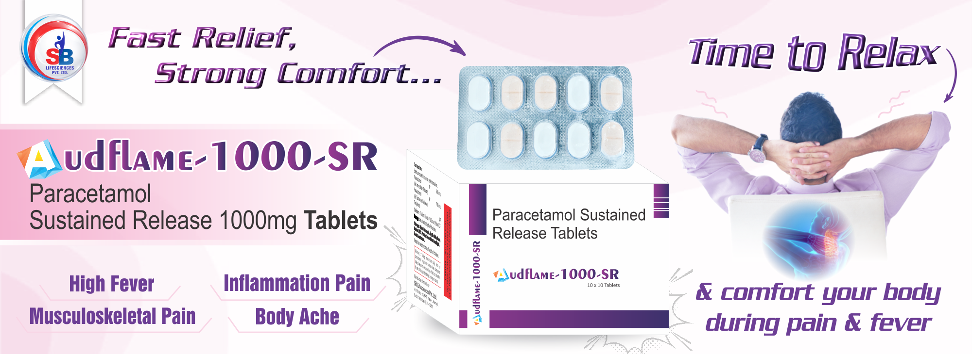 Audflame-1000 SR Tablets in Delhi