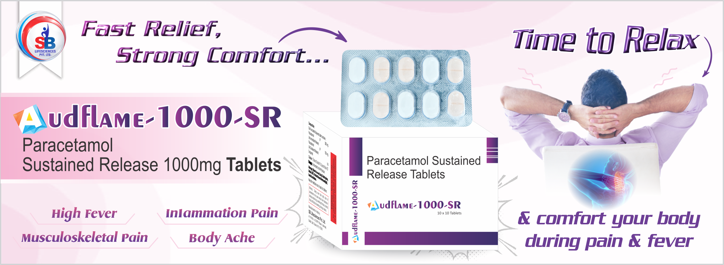 Audflame-1000 SR Tablets in Delhi