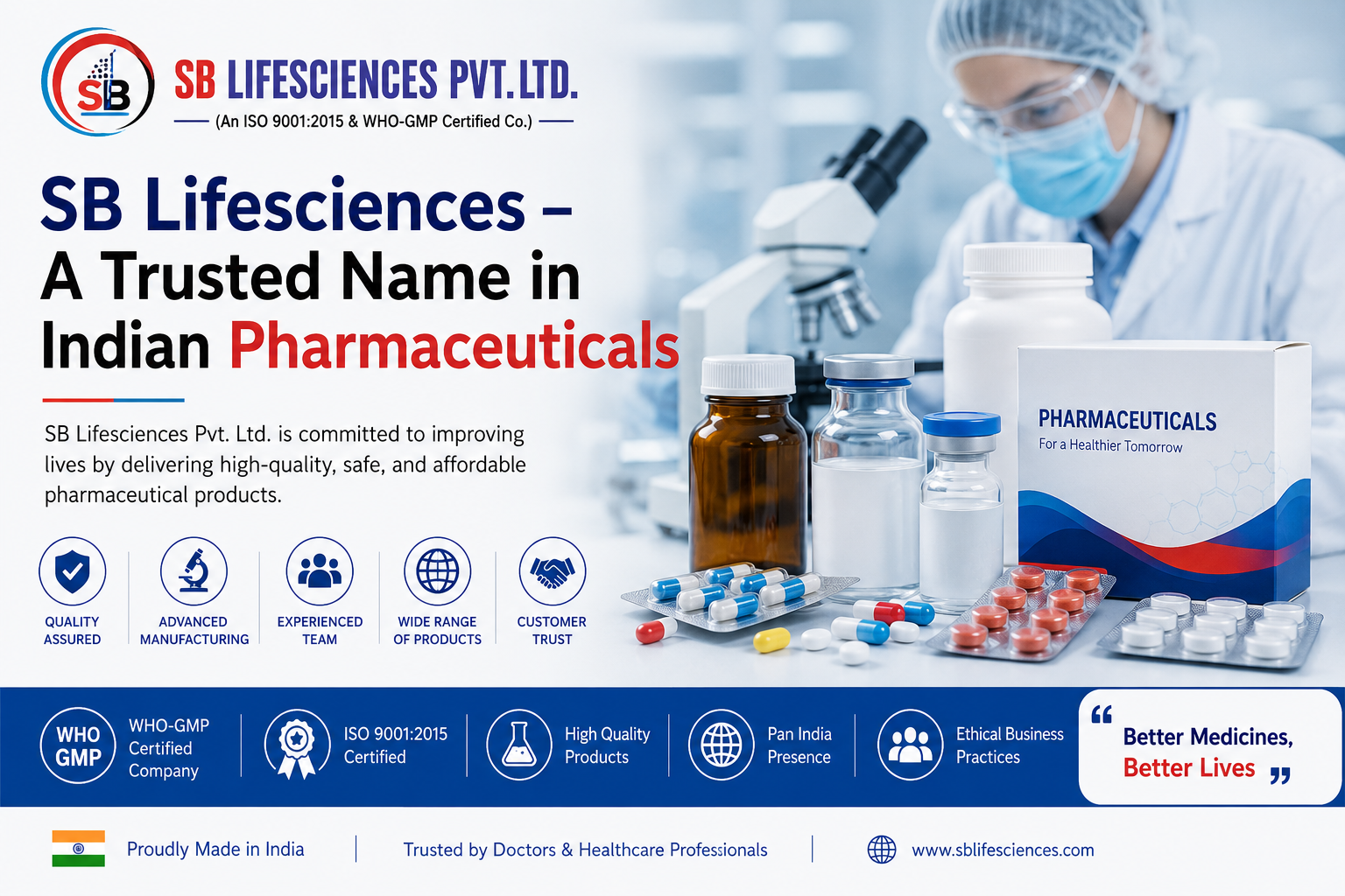 SB Lifesciences – A Trusted Name in Indian Pharmaceuticals